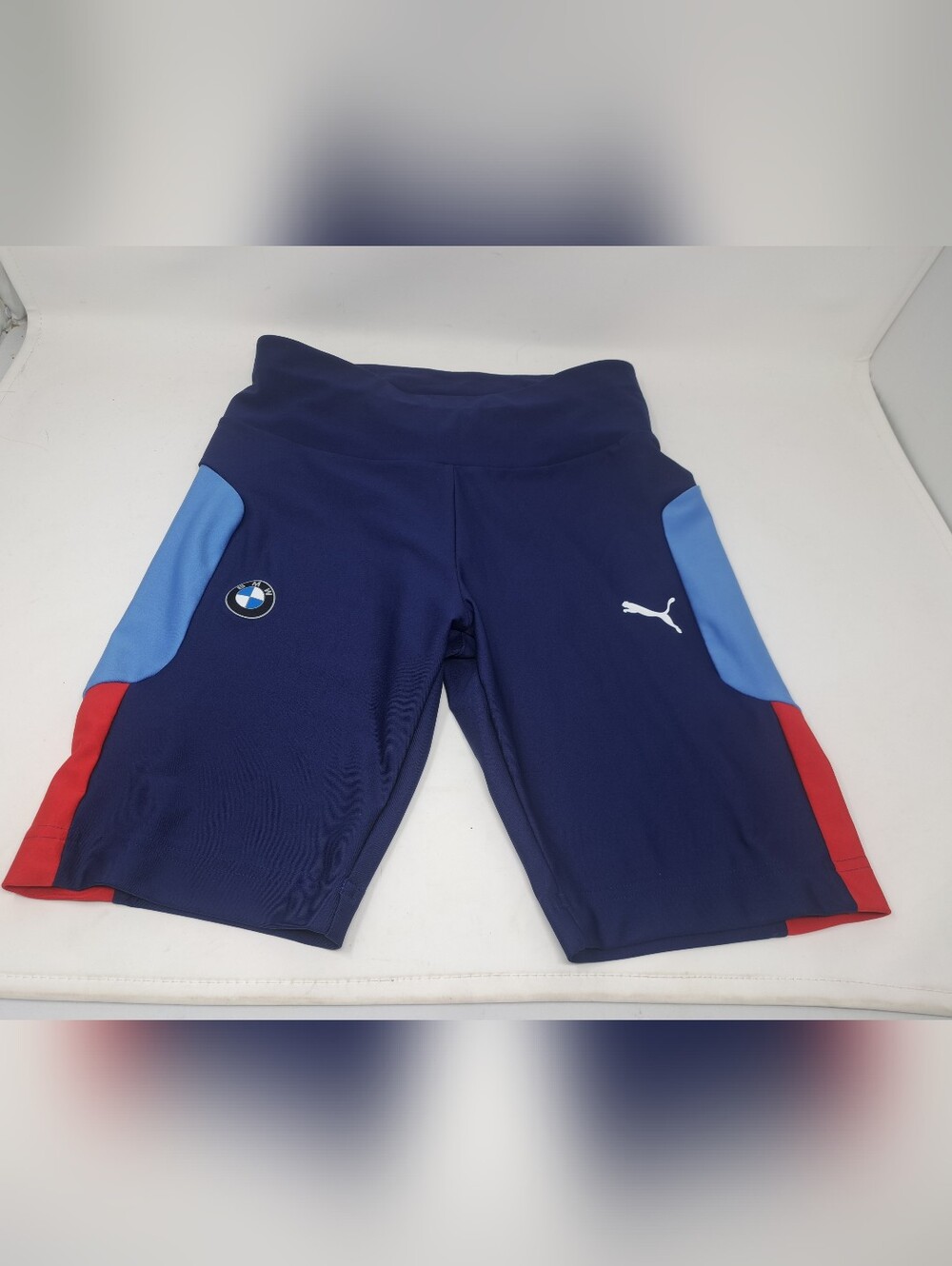 Puma BMW Motorsports Women's Biker Shorts Workout Streetwear Athletic Small